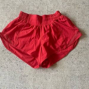 Lululemon Athletica Red Athletic Shorts Lightweight Moisture-Wicking